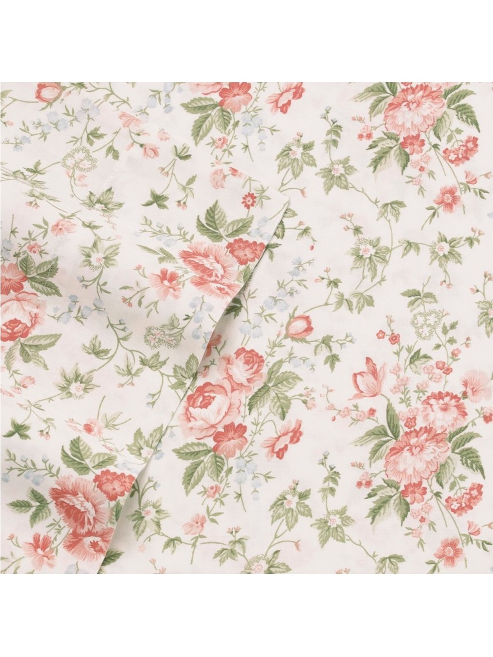 Laura Ashley Lilian Queen Floral 300TC Cotton Sateen Sheet Set NWT